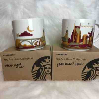 You Are Here Starbucks Mug Nashville Set Of 2 - Sold on eBay Jan, 30th 2019 for $20.00