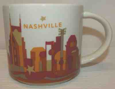 Starbucks YOU ARE HERE COLLECTION 2013 Nashville Coffee Mug - Sold on eBay Jan, 28th 2019 for $12.00