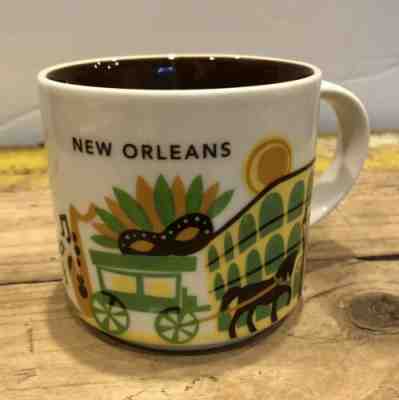 Starbucks Coffee Mug New Orleans You Are Here Collection 14oz 2015 YAH Saxophone - Sold on eBay Feb, 12th 2019 for $18.00