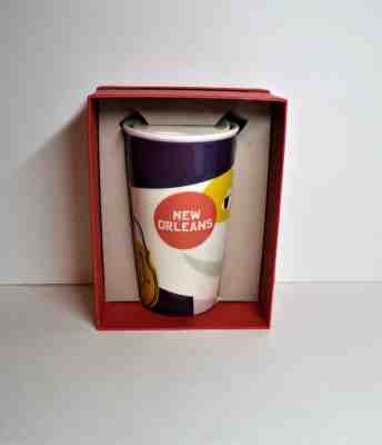Starbucks NEW ORLEANS Ceramic Tumbler Travel Cup 12 Oz 2015. New In Box - Sold on eBay Feb, 9th 2019 for $17.00