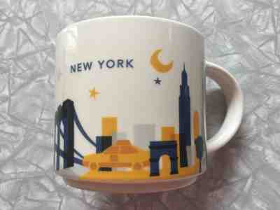 2013 Starbucks "New York" USA You Are Here Collection Coffee Mug Cup 14 oz NYC - Sold on eBay Feb, 7th 2019 for $25.00