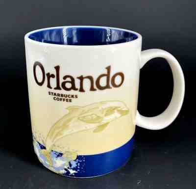 Starbucks Coffee Global Icon City Collector Series ORLANDO Mug Dolphin Florida - Sold on eBay Feb, 5th 2019 for $25.00