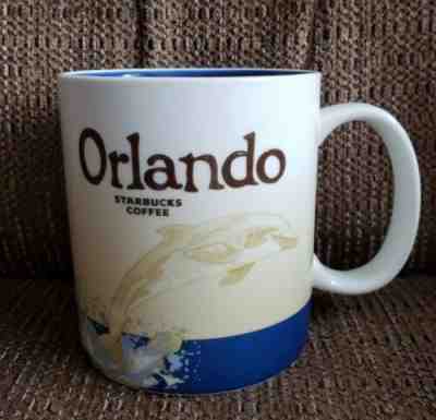 2011 Starbucks Orlando Collector Series Dolphin Coffee Mug Cup 16oz - Sold on eBay Jan, 25th 2019 for $15.00