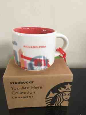 Starbucks City Mug Philadelphia You Are Here Ornament 2 oz - Sold on eBay Feb, 5th 2019 for $10.00