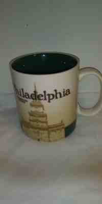 PHILADELPHIA Starbucks Coffee Mug Cup Year 2009 City Collector Series 16 oz - Sold on eBay Jan, 30th 2019 for $17.00