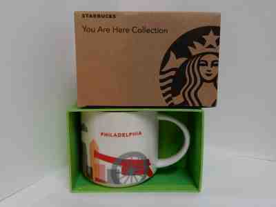 STARBUCKS 2015 "PHILADELPHIA" Coffee Mug Tea Cup 14 oz YOU ARE HERE Collection - Sold on eBay Jan, 27th 2019 for $10.95