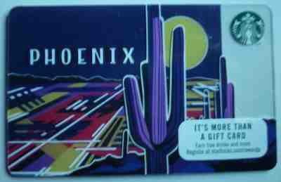 STARBUCKS CITY CARD ' PHOENIX ' 2016 #6147 ARIZONA SAGUARO CACTUS MINT NO VALUE - Sold on eBay Feb, 11th 2019 for $1.49
