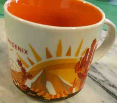 PHOENIX 2013 STARBUCKS 14 oz "You Are Here" Collection Mug ARIZONA Cactus lizard - Sold on eBay Feb, 10th 2019 for $19.95