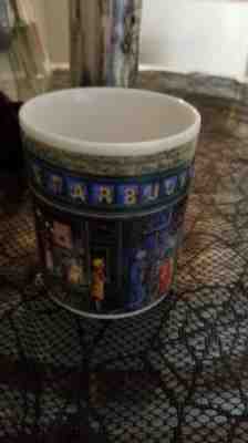 Starbucks Coffee Mug Cafe Seattle Pike Place Market Artist Rendition 14 oz - Sold on eBay Feb, 3rd 2019 for $5.00