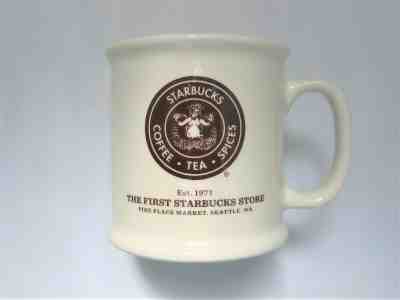 STARBUCKS COFFEE MUG EST. 1971 'THE FIRST STARBUCKS STORE' PIKE PLACE MARKET - Sold on eBay Feb, 1st 2019 for $12.34