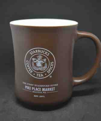 2008 Starbucks Pike Place Market 16oz Coffee Mug Cup Brown Split Tail Mermaid J2 - Sold on eBay Jan, 29th 2019 for $20.20