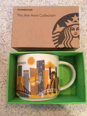 Starbucks "YOU ARE HERE" 14 oz., mug, Pittsburgh, new, in box with sku - Sold on eBay Feb, 10th 2019 for $17.50