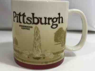 Starbucks Pittsburgh Global Icon City 16oz Ceramic Mug Rare 2011 Barista - Sold on eBay Feb, 7th 2019 for $26.40