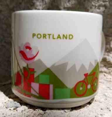 STARBUCKS COFFEE 14 OZ MUG PORTLAND OREGON YOU ARE HERE SERIES 2015 CUP - Sold on eBay Feb, 9th 2019 for $11.98