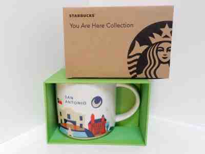 STARBUCKS 2015 "SAN ANTONIO" TX Coffee Mug Tea Cup 14 oz YOU ARE HERE Collection - Sold on eBay Jan, 27th 2019 for $19.50