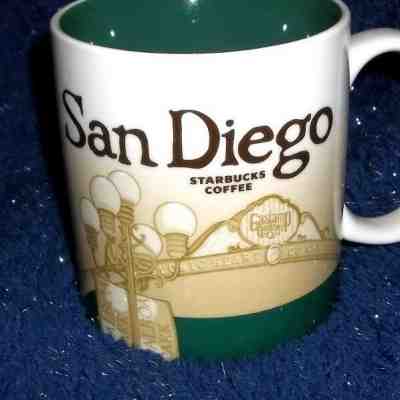 Starbucks 2009 San Diego Collector Series 16 fl. oz. Mug/Cup Green - Sold on eBay Feb, 14th 2019 for $9.95