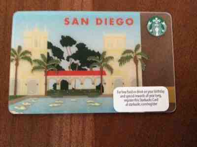 NEW STARBUCKS SAN DIEGO  GIFT CARD  —-*2013* —-*Free Shipping* - Sold on eBay Feb, 14th 2019 for $2.49