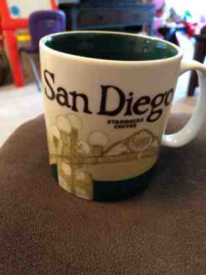 2011 Starbucks SAN DIEGO Global Icon 16 oz Coffee Mug Cup CITY SERIES - Sold on eBay Feb, 9th 2019 for $16.00