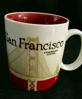 Starbucks Coffee Mug San Franscisco Coffee 2010 Series 16oz Cup - Sold on eBay Dec, 4th 2018 for $9.50