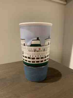 Starbucks Seattle Ferry 2016 Double Wall Ceramic Traveler 10 Ounce Tumbler Mug - Sold on eBay Feb, 1st 2019 for $20.00
