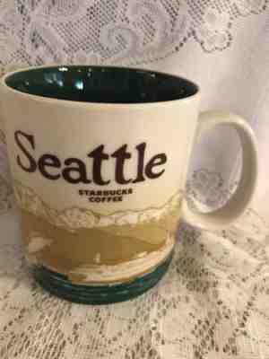 New!! STARBUCKS 2012 Seattle City Winslow Ferry Global Icon Coffee Mug 16oz - Sold on eBay Jan, 18th 2019 for $18.95