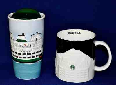 Starbucks 2016 Seattle Ferry Boat Double Wall Tumbler & Seattle Skyline Mug NEW - Sold on eBay Dec, 14th 2018 for $59.99