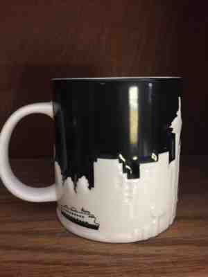 2012 Starbucks SEATTLE Coffee Mug COLLECTOR  Series black/white skyline, ferry - Sold on eBay Dec, 11th 2018 for $14.99