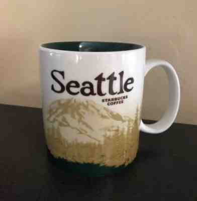 STARBUCKS MUG MT. RAINIER MOUNT RAINIER 2008 BEAUTIFUL RARE - Sold on eBay Dec, 12th 2018 for $70.00