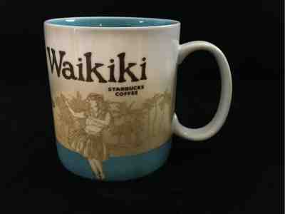 Starbucks Waikiki 16oz Coffee Mug Collector Series 2009 - Sold on eBay Feb, 12th 2019 for $26.07