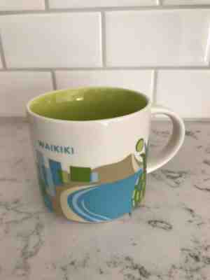 Starbucks Coffee Mug You Are Here Collection Waikiki Hawaii - Sold on eBay Jan, 20th 2019 for $3.95