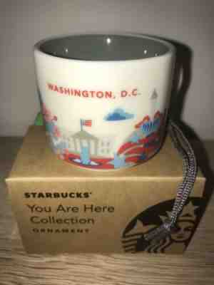 Starbucks Ornament Washington DC - You Are Here YAH - Brand New - Retired - Sold on eBay Feb, 12th 2019 for $29.50