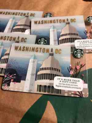 Starbucks Washington DC Gift Card (4 Cards) Cherry Blossoms - Sold on eBay Feb, 8th 2019 for $4.01