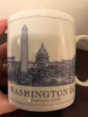 2006 Starbucks Washington DC Collector Series Capital City Coffee Mug 18 Oz Blue - Sold on eBay Feb, 6th 2019 for $13.99