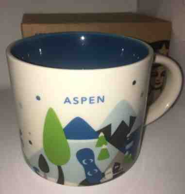 NWT - Starbucks Wish You Were Here Collection Coffee Mug - Aspen - Sold on eBay Feb, 11th 2019 for $18.99