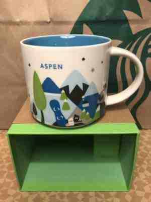 Starbucks Mug YAH Collection ASPEN -  Mug 14 fl oz New - Sold on eBay Dec, 5th 2018 for $17.90