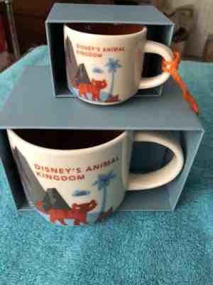Starbuck Animal Kingdom You Are Here Disney Coffee Mug & Ornament - Sold on eBay Jan, 21st 2019 for $36.00