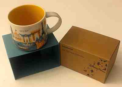 STARBUCKS You Are Here Collection Series 2 "Epcot" Disney World Mug New in Box   - Sold on eBay Jan, 24th 2019 for $23.99
