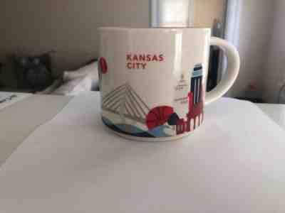 Starbucks Kansas City MO Mug "You Are Here" YAH Collection 14 Oz 2014 - Sold on eBay Jan, 2nd 2019 for $7.35