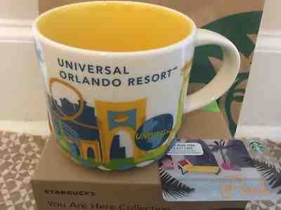 Starbucks City Mug, UNIVERSAL ORLANDO RESORT, «You Are Here» Collection 14oz  - Sold on eBay Jan, 15th 2019 for $23.00
