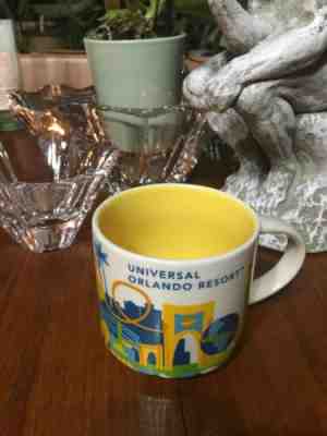 NWOB Starbucks City Mug, UNIVERSAL ORLANDO RESORT, «You Are Here»14oz. - Sold on eBay Dec, 13th 2018 for $13.00