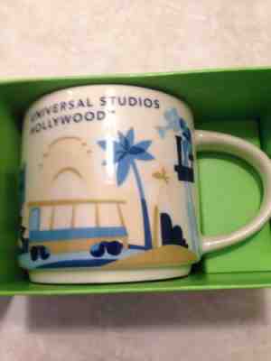 Universal Studios Hollywood Starbucks YAH You Are Here Mug Cup NIB - Sold on eBay Dec, 1st 2018 for $20.00