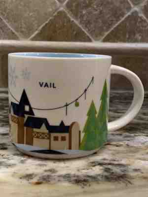 Starbucks Vail Colorado Mug You Are Here 2016 14 oz Ski Village Gondolas NIB - Sold on eBay Nov, 18th 2018 for $14.60