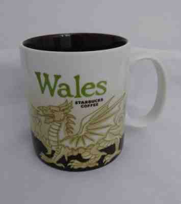 2011 Starbucks Cymru Wales UK Global Icon City Collector Series Mug Dragon