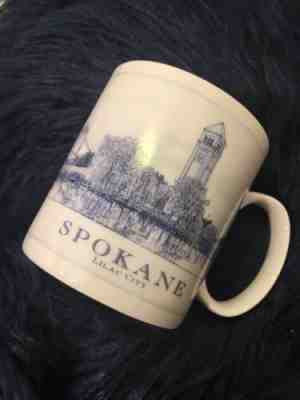 STARBUCKS Spokane Coffee Mug Architectural Series 2006 Retired 18oz - Sold on eBay Jan, 19th 2019 for $15.00