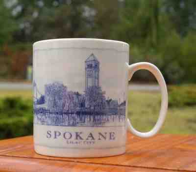 Starbucks Coffee Company Spokane Washington Lilac City 2007 18oz Mug - Sold on eBay Dec, 9th 2018 for $35.00