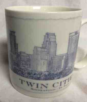 STARBUCKS 2007 TWIN CITIES MUG Minneapolis/St Paul 18 oz Architect Skyline MN - Sold on eBay Jan, 17th 2019 for $14.96