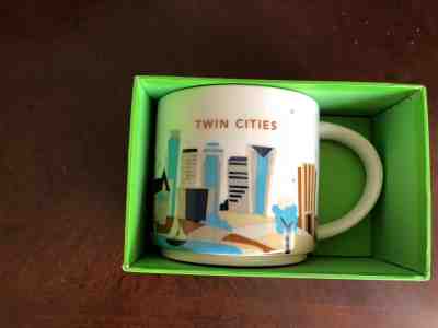 Brand new STARBUCKS 14 fl oz You Are Here Twin Cities mug Minneapolis St. Paul - Sold on eBay Dec, 5th 2018 for $12.50