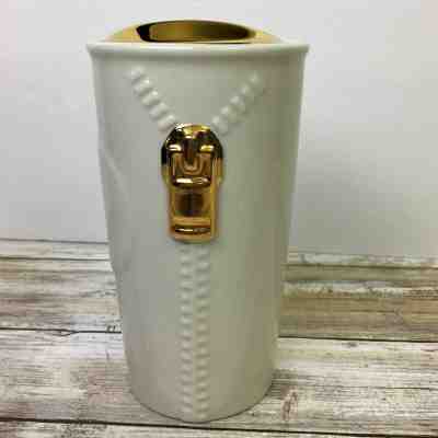 Starbucks Gold Zipper Double Wall Traveler Tumbler Limited Edition 10 FL Oz  - Sold on eBay Feb, 7th 2019 for $12.00