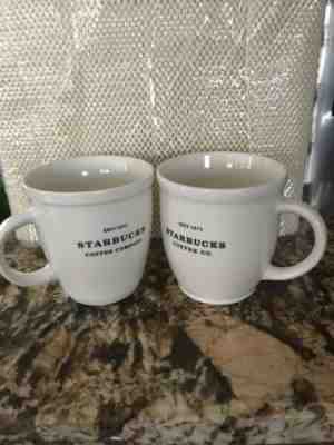 Starbucks Coffee 2006 & 2007 Abbey Mug With Black Lettering 18oz Estd 1971 - Sold on eBay Feb, 10th 2019 for $18.00