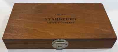 STARBUCKS COFFEE COMPANY EST 1971 VINTAGE WOODEN ORIGINAL SELECT CHOCOLATE BOX - Sold on eBay Feb, 9th 2019 for $9.00